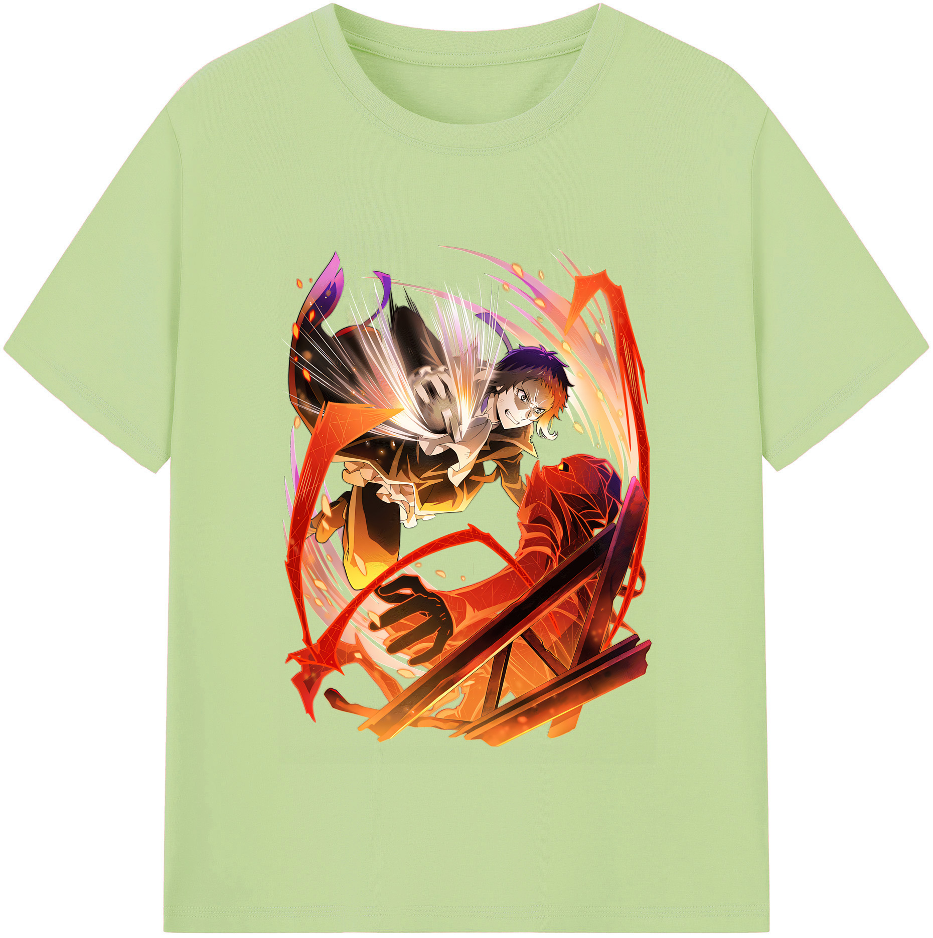 （画像用） 文豪ストレイドッグス Bungo Stray Dogs 綿100％半袖Tシャツ（フロントプリント）